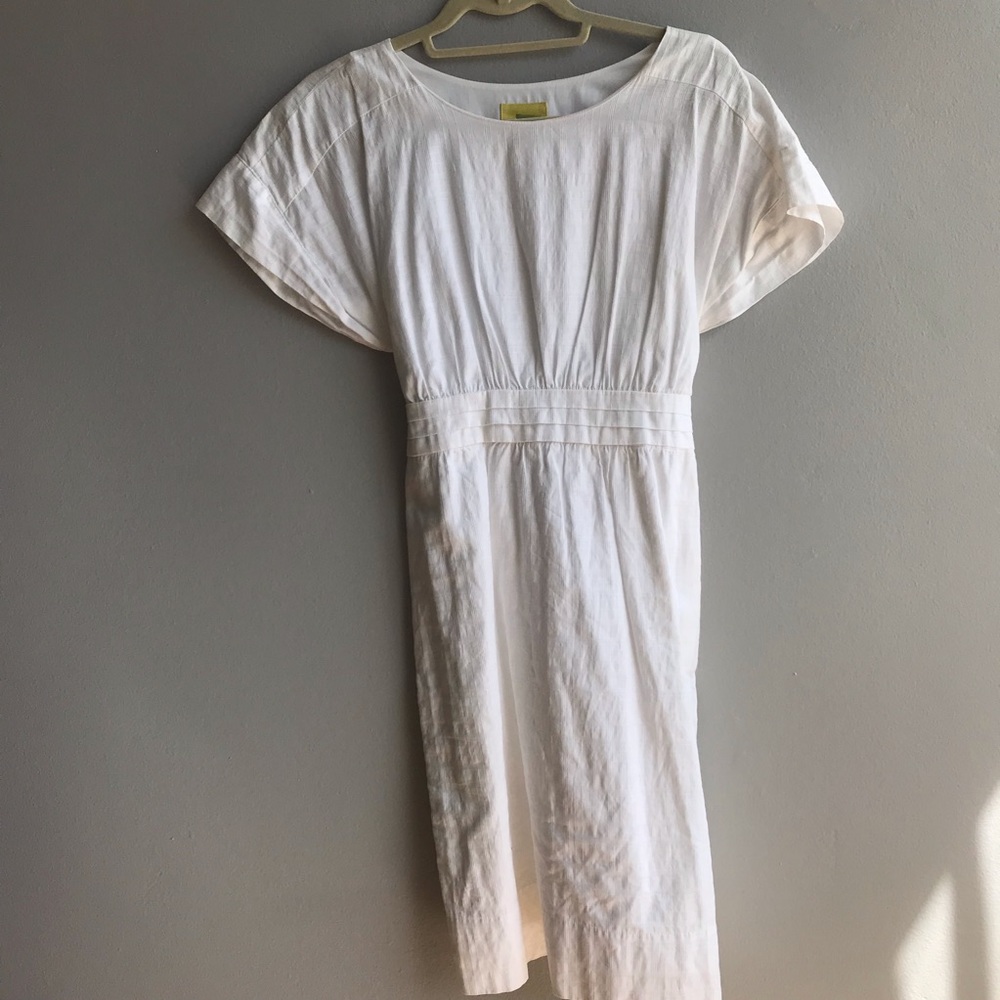 Maeve for Anthropologie white dress